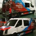 Печать на плёнке и оклейка авто для мото-кроссовой раллийной команды Troyka-team